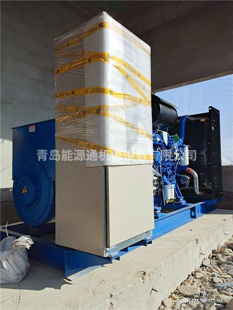 500KW玉柴发电机组交付山东省青岛市黄岛区海王纸业股份有限公司使用现场